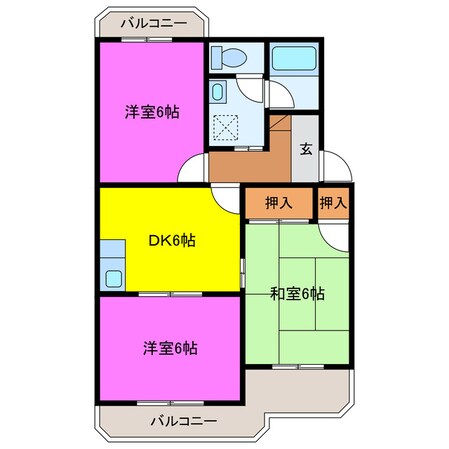 サンティールの物件間取画像